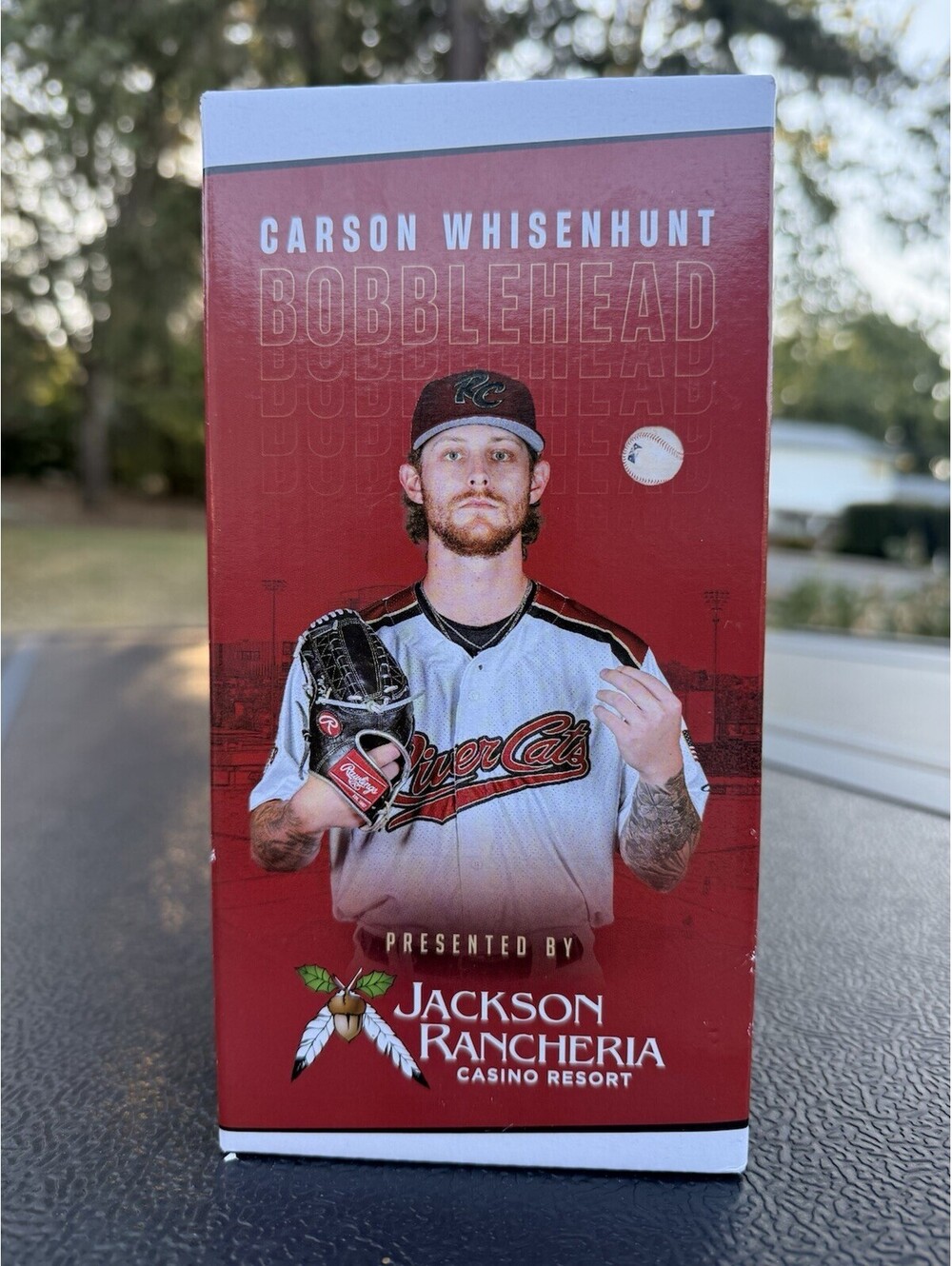 Carson Whisenhunt Bobblehead SGA 7-24-2026, Rivercats, Giants, New In Box